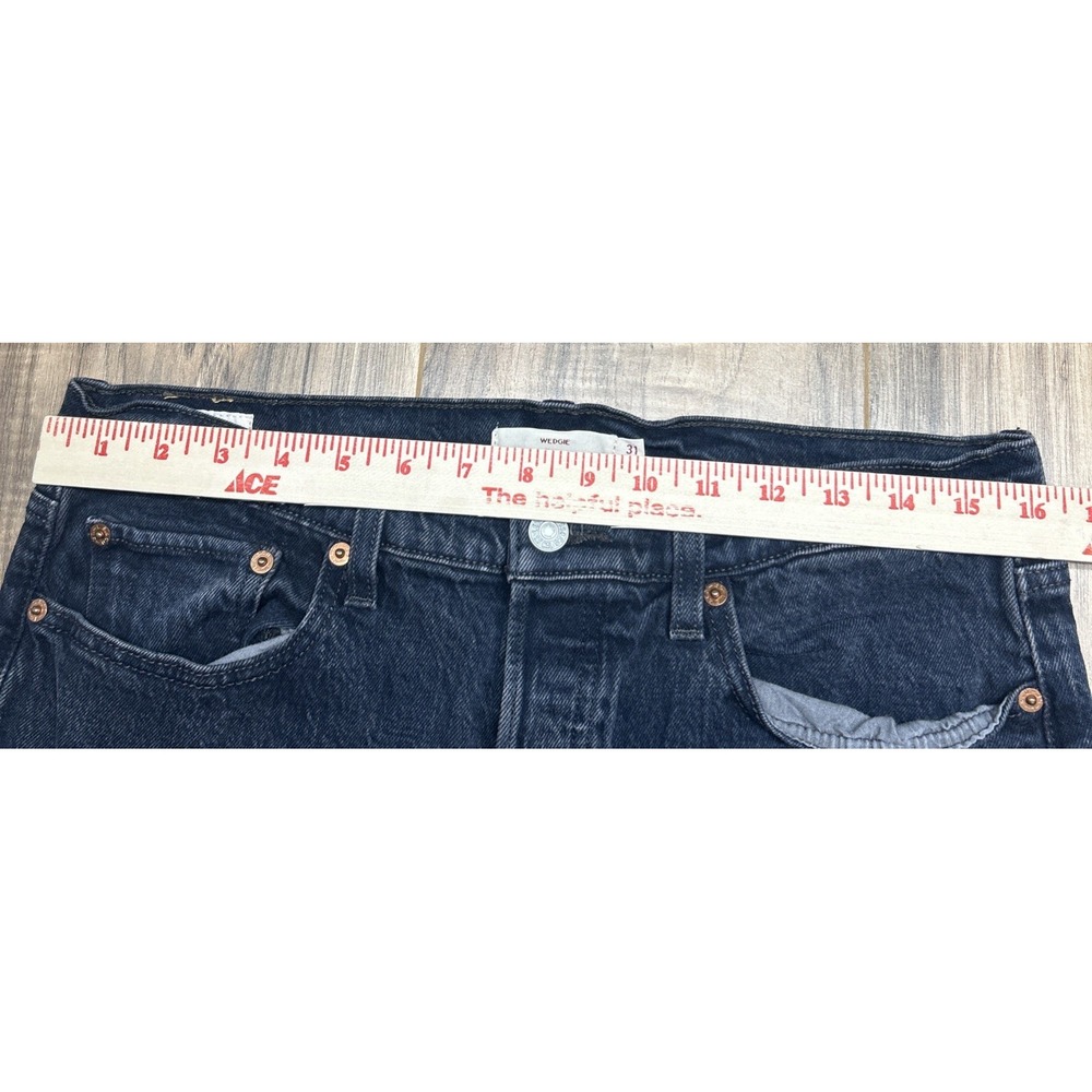 Levis Wedgie BIG E Button Fly Stretch Womens Sz 31 Straight, EXCELLENT CONDITION - Picture 10 of 13